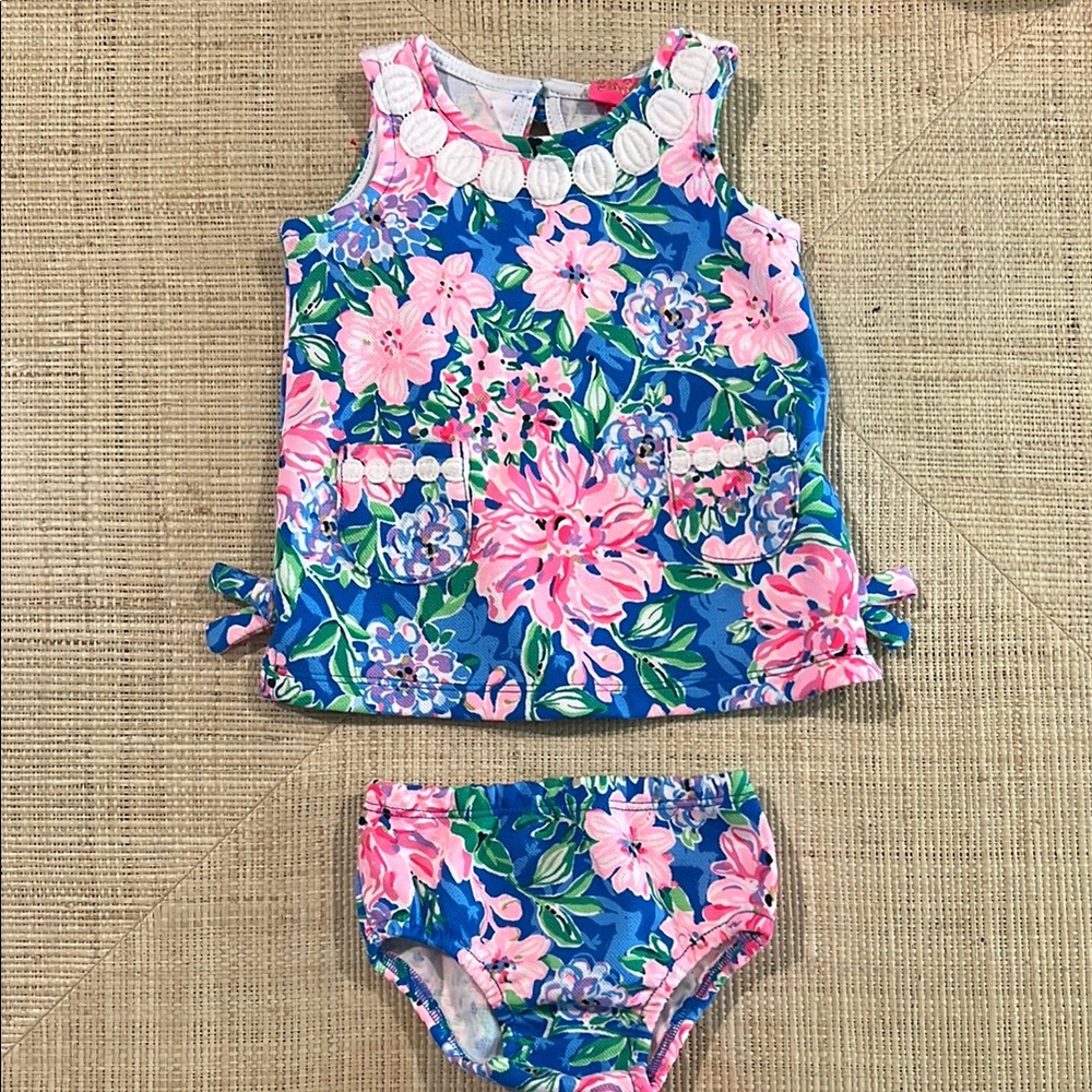 Floral Baby Tank Top and Bloomers Set